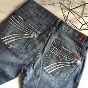 7 For All Mankind Dojo Wide Leg Jeans Size 27